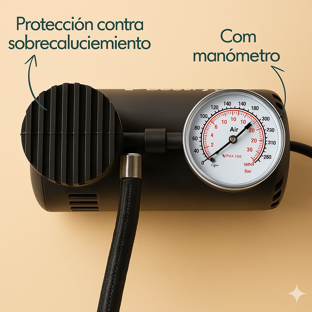 Compresor eléctrico de 300 PSI: mantén tu auto siempre seguro y preparado