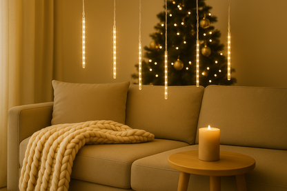 Luces Cascata Navideñas - Ilumina tu hogar con elegancia
