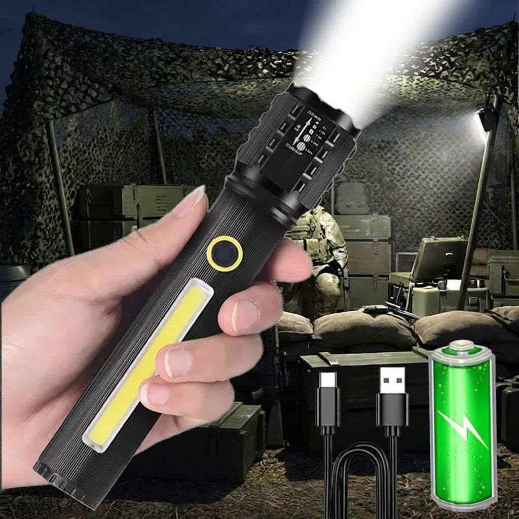 Linterna led con zoom 3modo