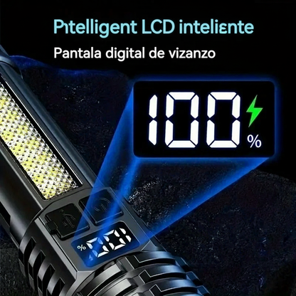 Linterna led con zoom 3modo