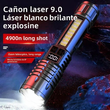 Linterna led con zoom 3modo