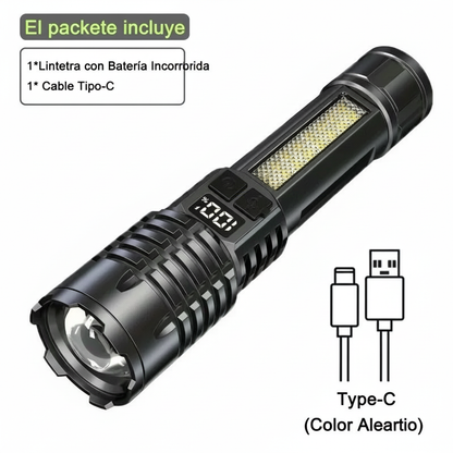 Linterna led con zoom 3modo